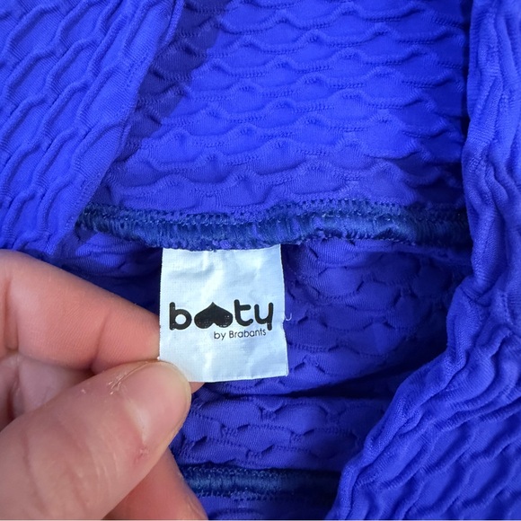 Booty By Brabants Croco Skin Seamless Leggings in Dark Blue (Cobalt?) - One Size - Picture 4 of 8